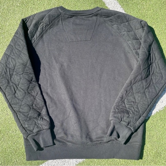 SUPER NICE G-STAR RAW BLACK ON BLACK QUILTED CREWNECK SWEATER XL PERFECT SHAPE - Picture 3 of 8